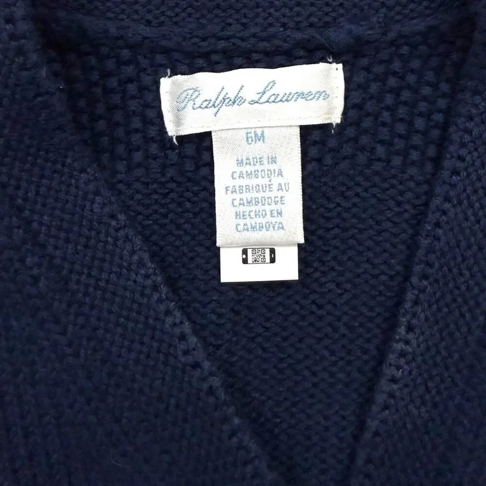 Ralph Lauren Cotton V-Neck Cardigan